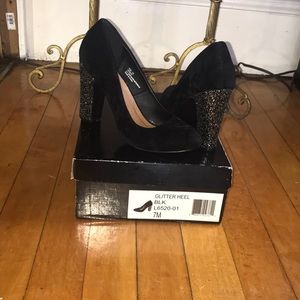 Black sparkles everywhere